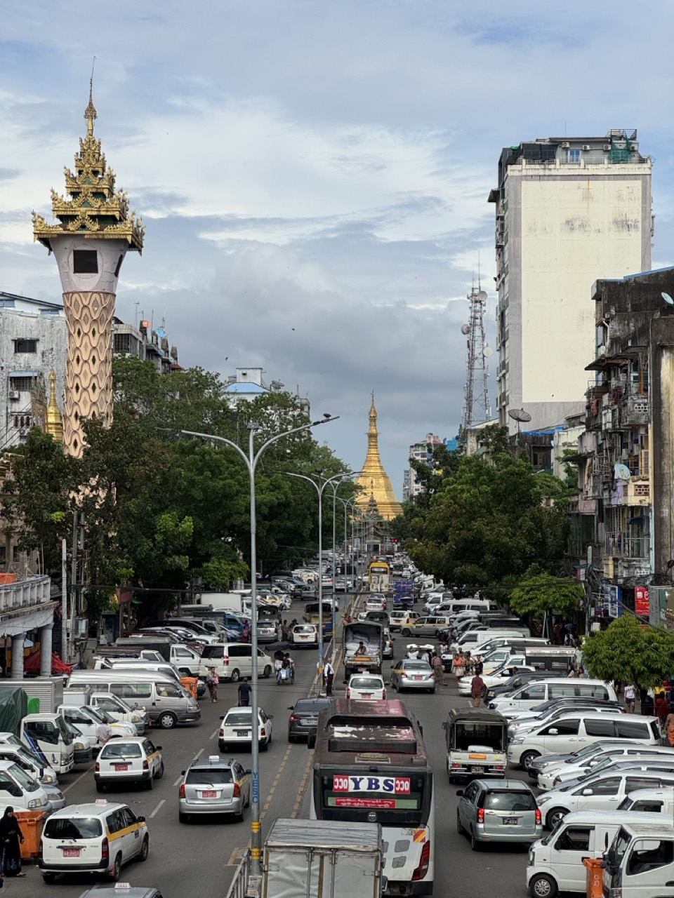 Street life in Yangon, Myanmar