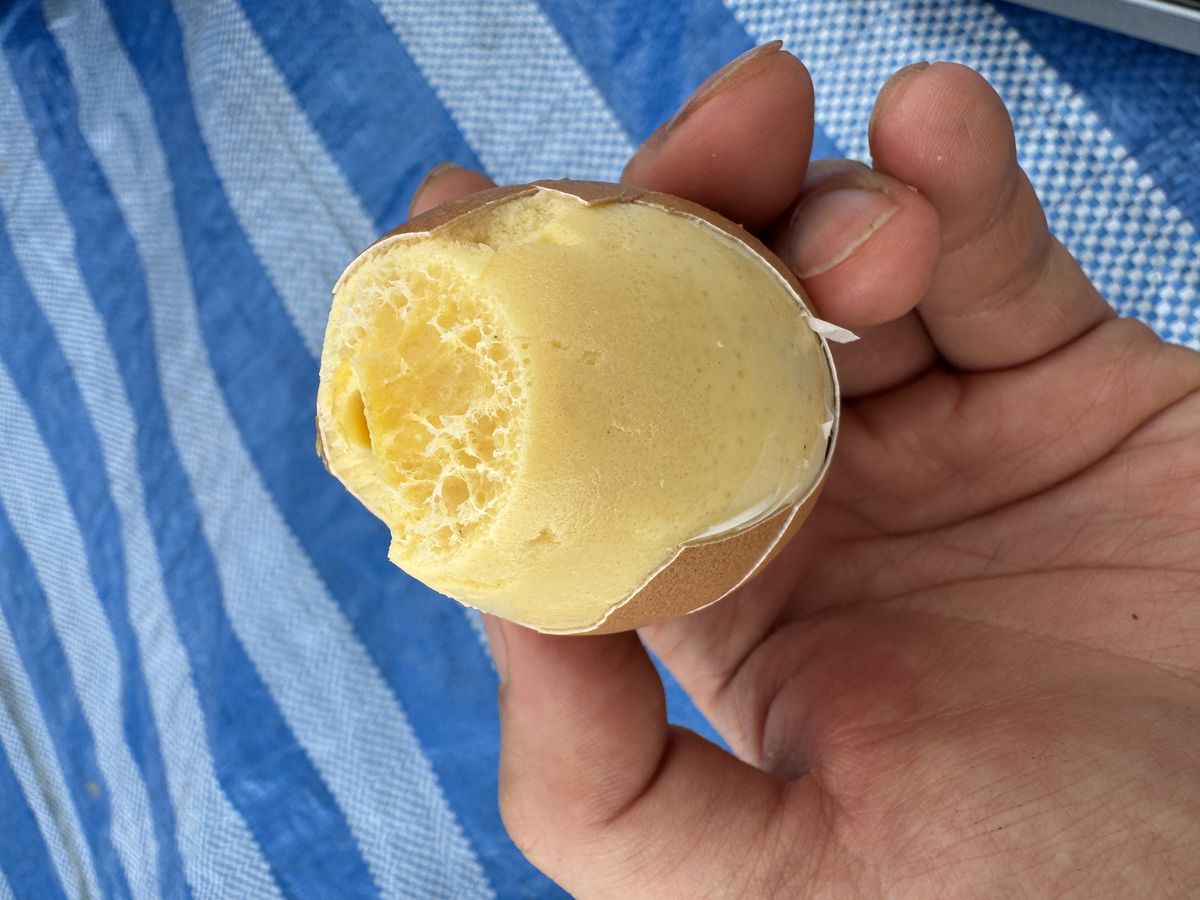 Kai Song Khrueng (ไข่ทรงเครื่อง), a Thai egg dish with savory toppings